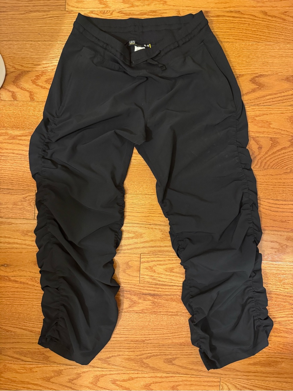 Women’s Black Ruched Active Jogger Pants